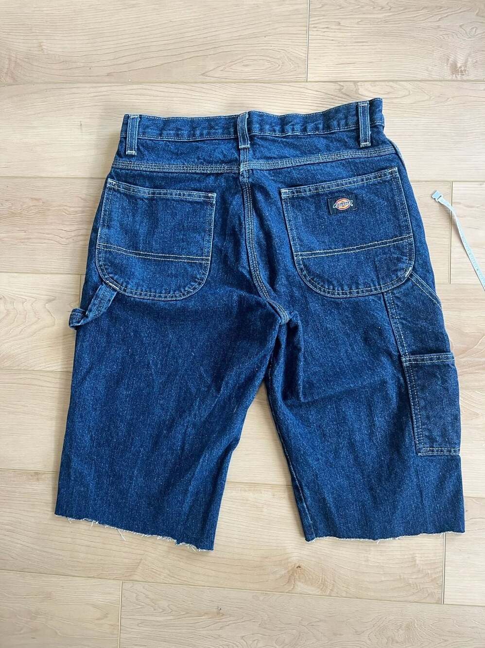 Dickies Denim Carpenter Shorts Size 30x30 Blue Cut Off